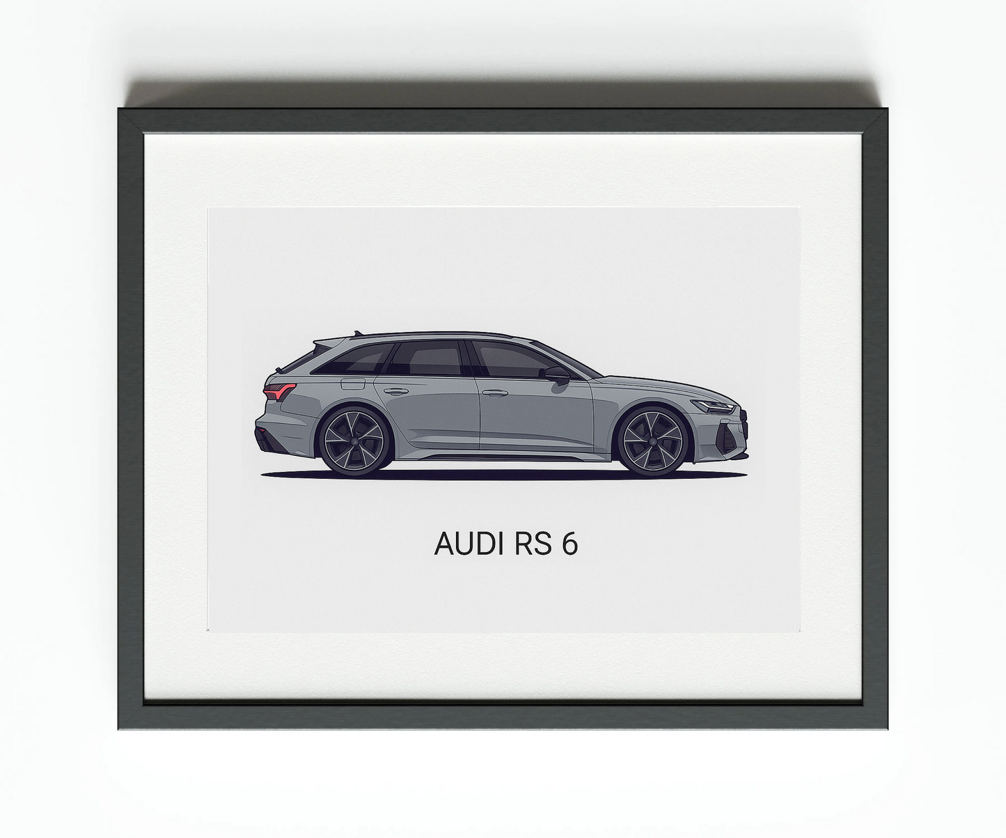 Impression vectorielle de voiture Audi RS6 C8