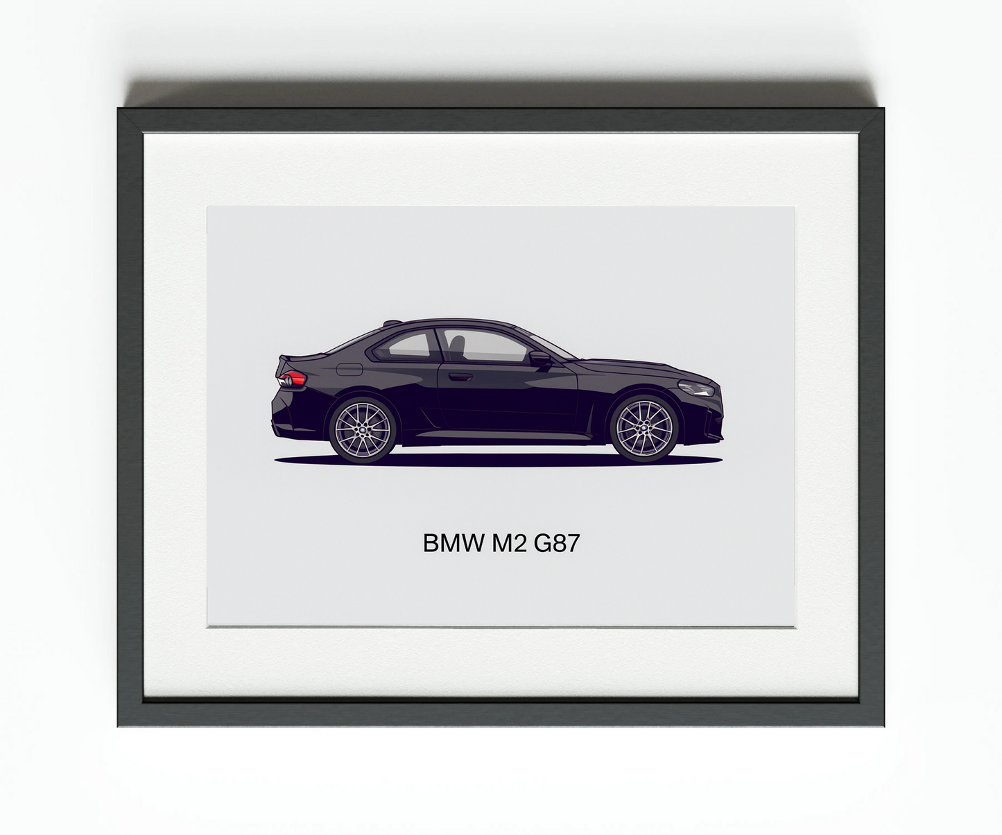 Impression vectorielle de la BMW M2 G87