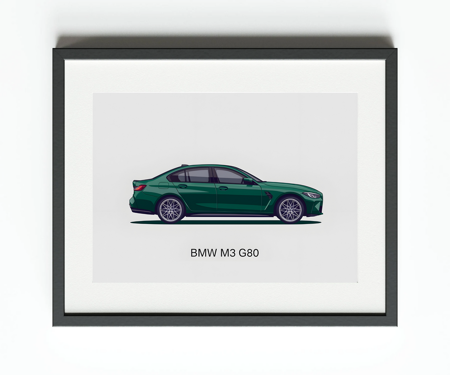 Impression vectorielle de la BMW M3 G80